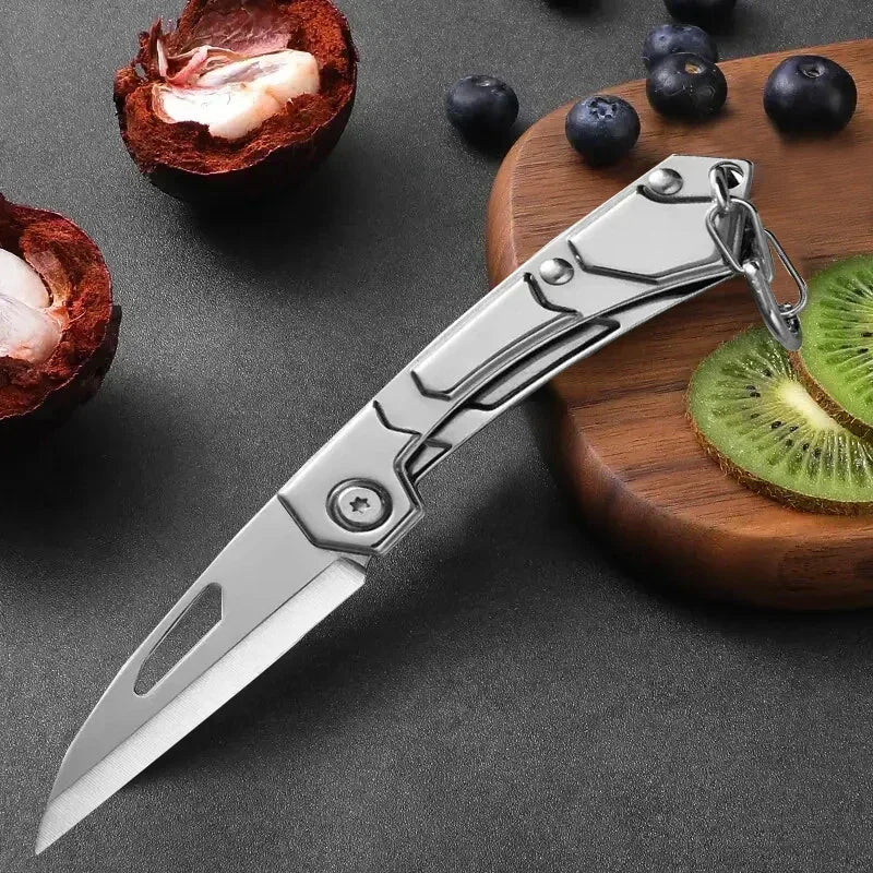 Stainless Steel Folding Pocket Knife – Portable Outdoor Multi-Use