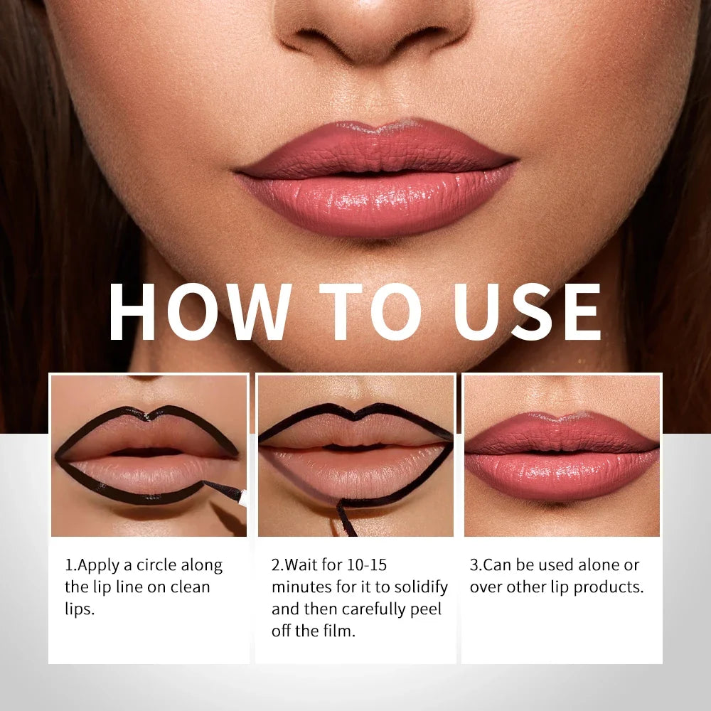 Lakerain Peel-Off Lip Liner | Matte Waterproof Long-Wear Stain