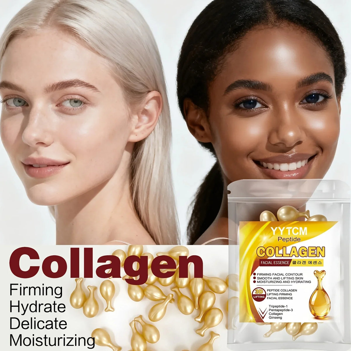 Polypeptide Collagen Essence Capsules – Firming Face Serum