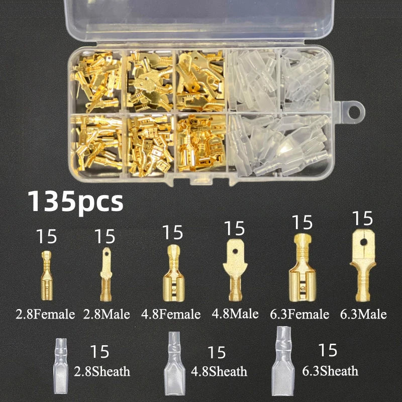 Cold Press Terminal Blocks Male & Female Connectors 2.8/4.8/6.3mm