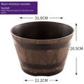 Garden Whiskey Bucket Succulent Flowerpot Indoor Outdoor Planting