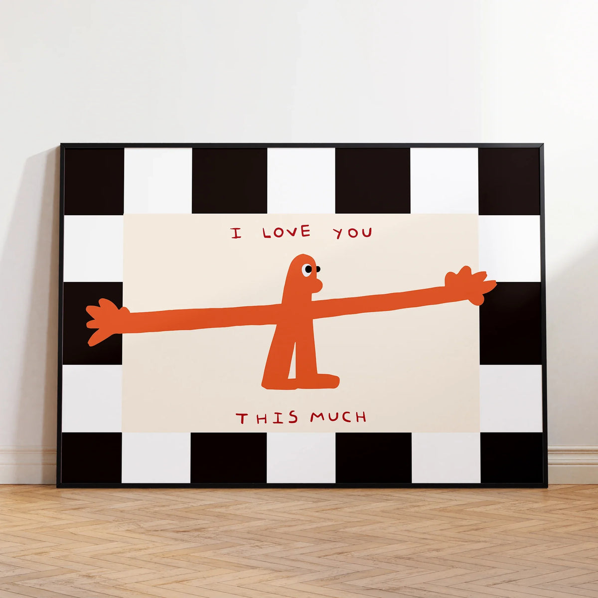 "I Love You This Much" Quote Canvas Wall Art Poster