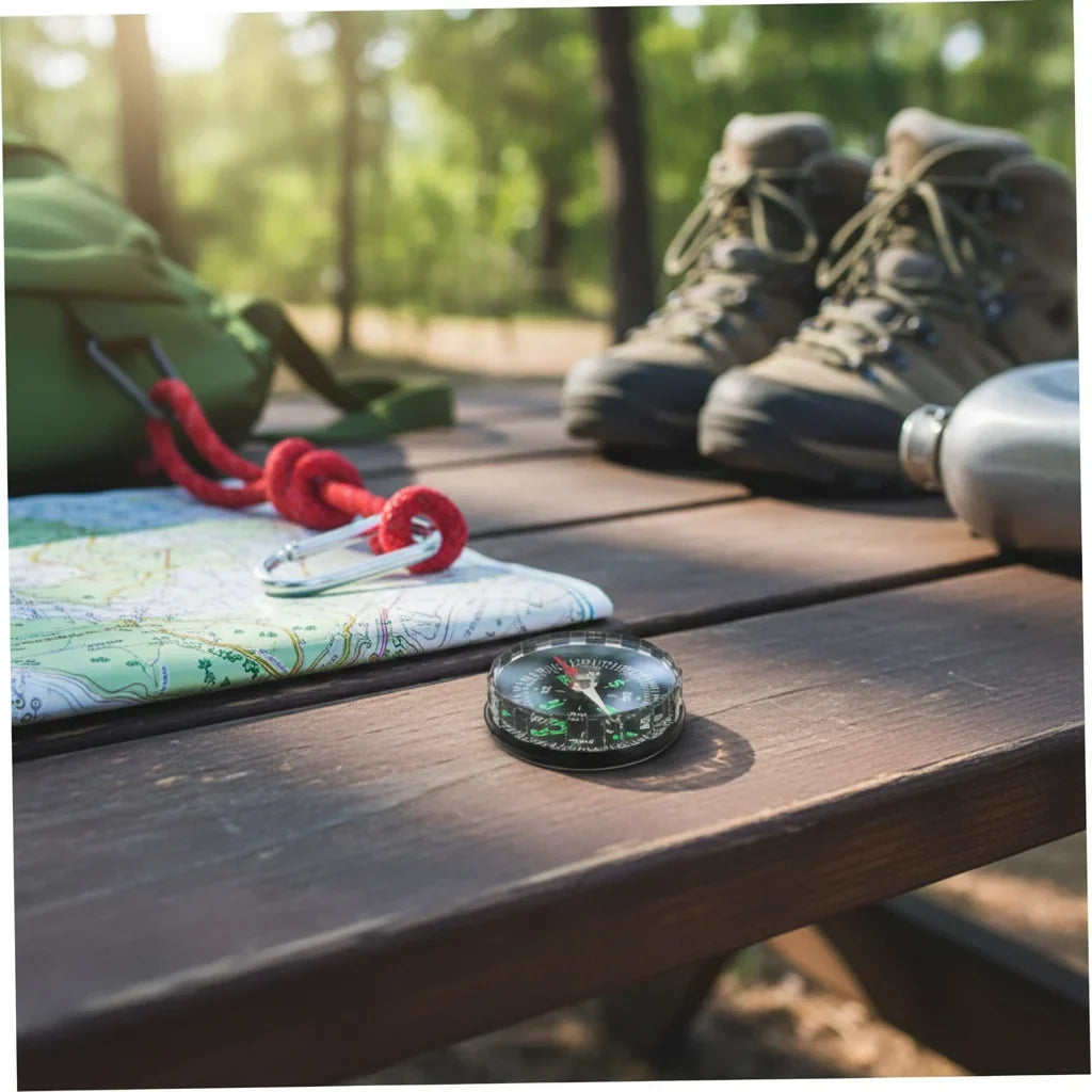 Handheld Magnetic Compass – Serrated Edge Outdoor Navigation
