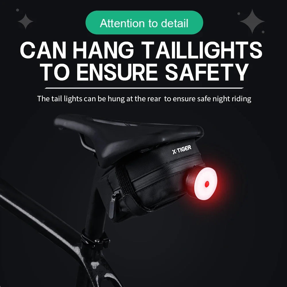 X-TIGER Mini Waterproof Bicycle Saddle Bag | Reflective Tail Bag