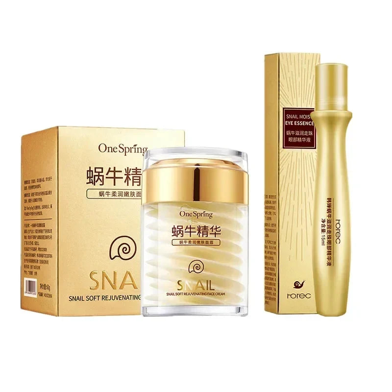Snail Collagen Face & Eye Cream – Brightening Anti-Aging Set