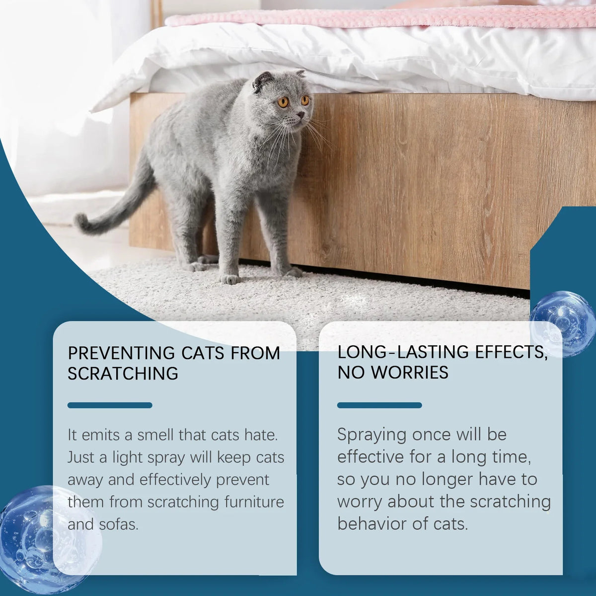 YEGBONG Cat Deterrent Spray – Anti-Scratch Training Aid 100ml
