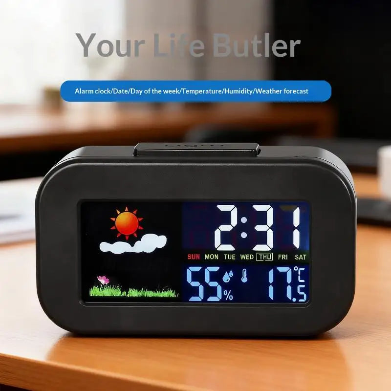 Weather Station Clock – Color Display Temp & Humidity Monitor
