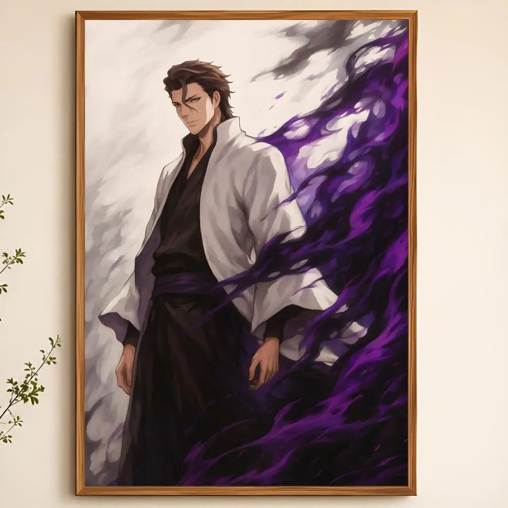 Sosuke Aizen Anime Poster – HD Self-Adhesive Waterproof Wall Art