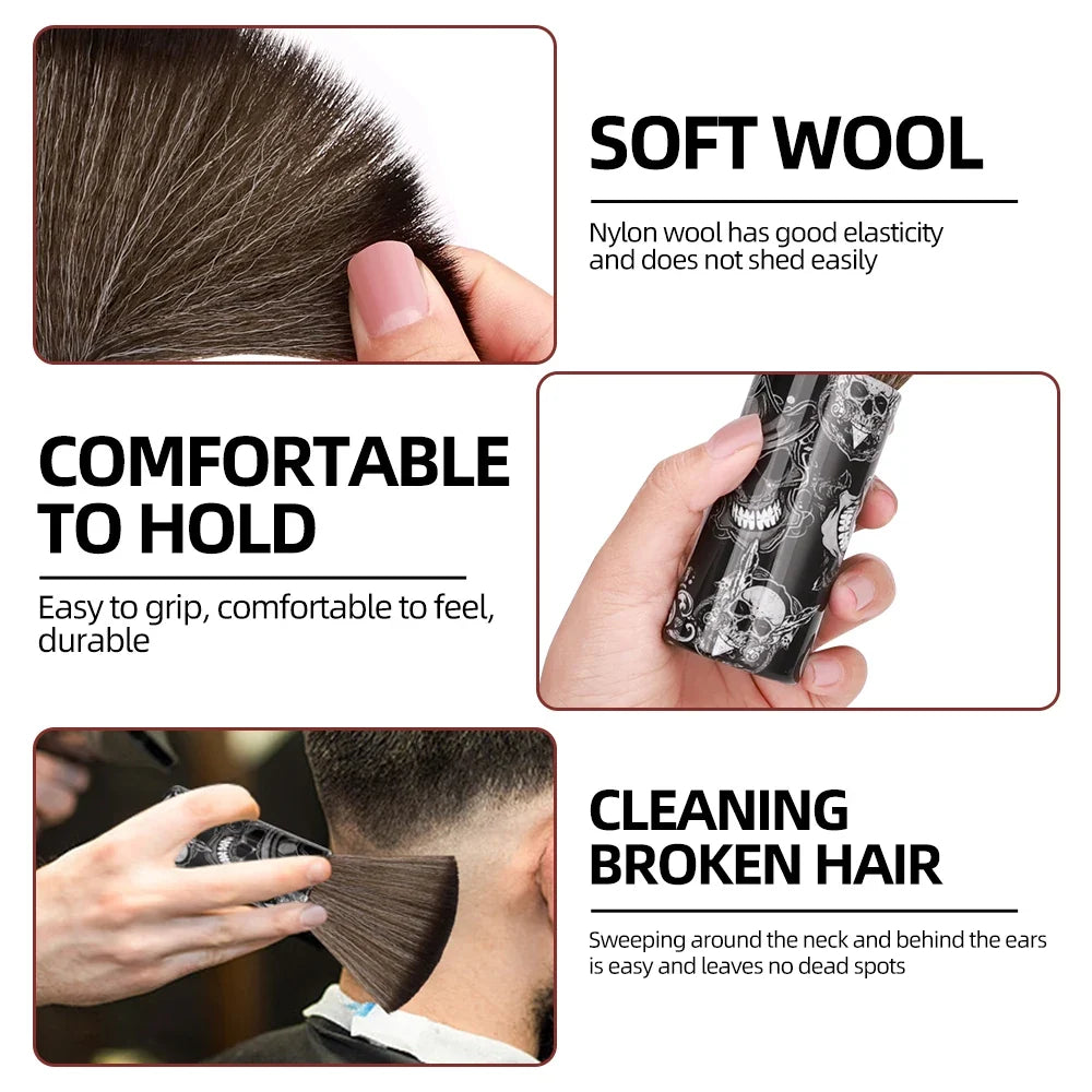 Premium Barber Neck Duster Brush | Soft Bristles for Salon