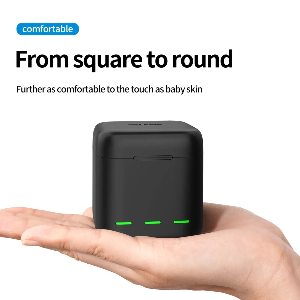 TELESIN Endurence Battery Charger Portable Fast Charging Storage