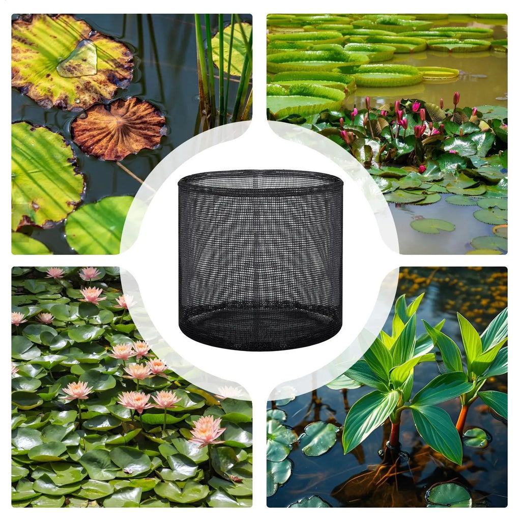 4-Pack Floating Aquatic Plant Baskets | Mesh Pond Grow Bags