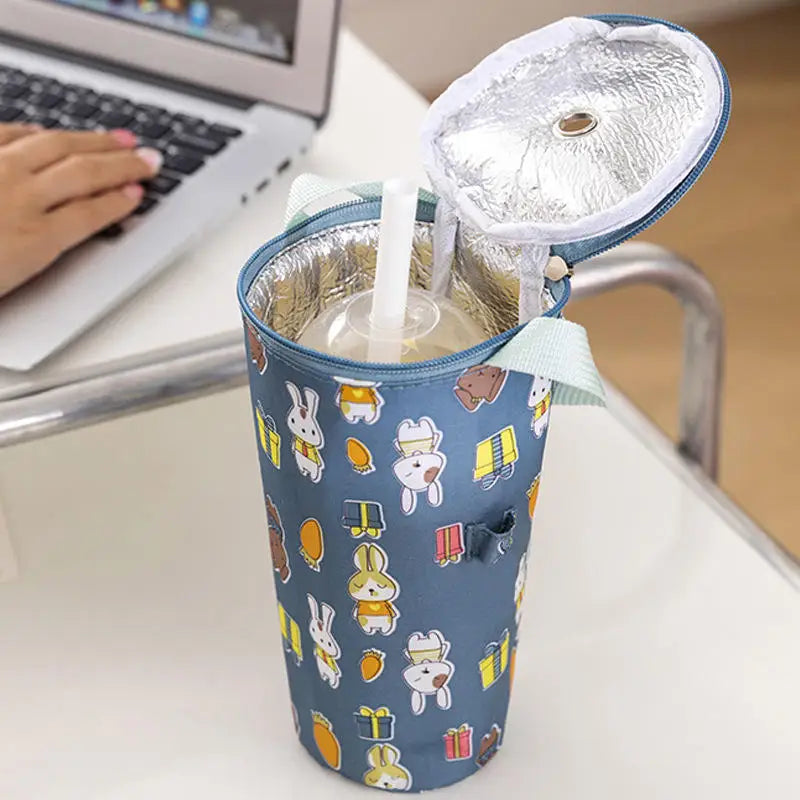 Milk Tea Cup Holder Insulated Portable Handheld Carrier Office