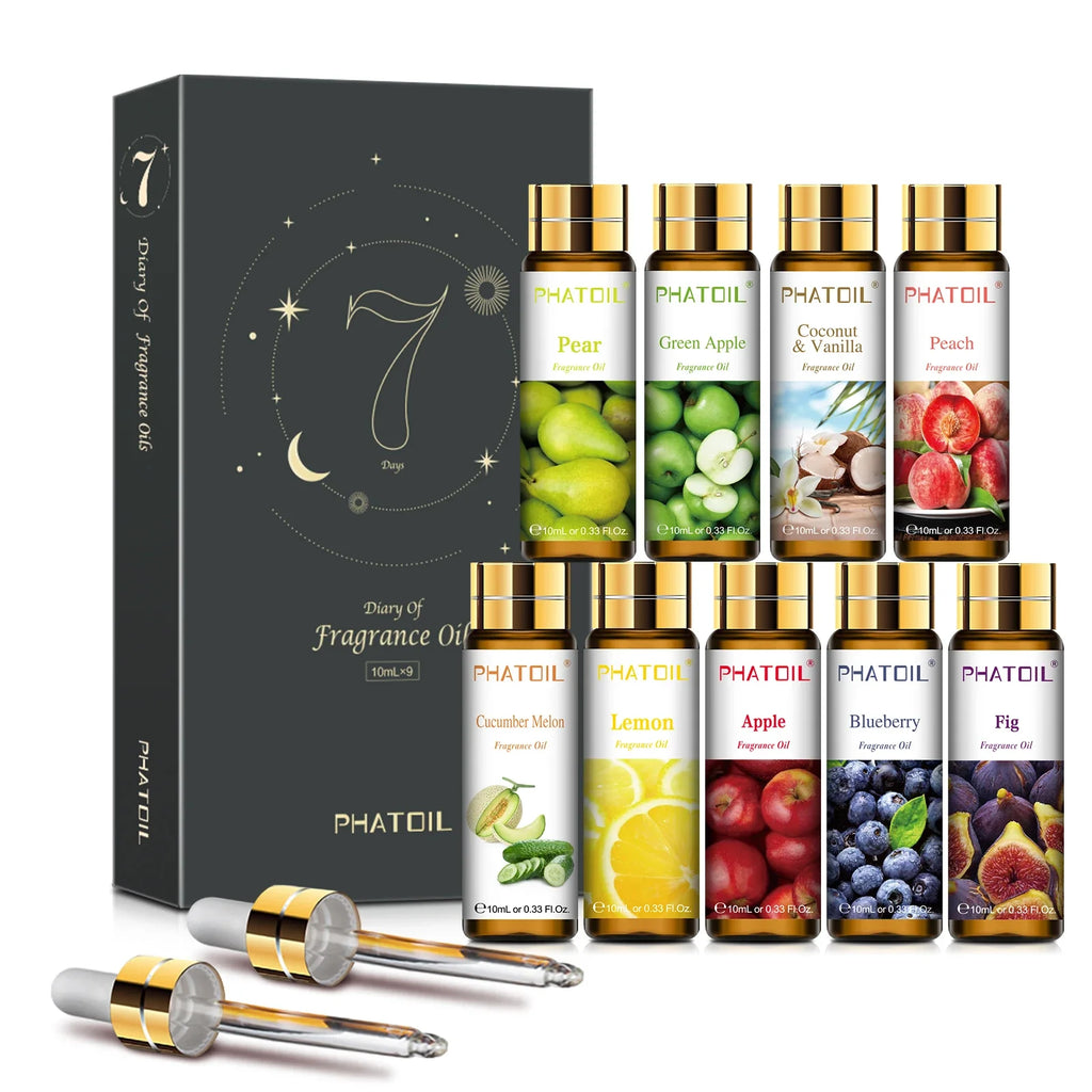PHATOIL Fruit Fragrance Oils 10ml – Peach, Mango & More
