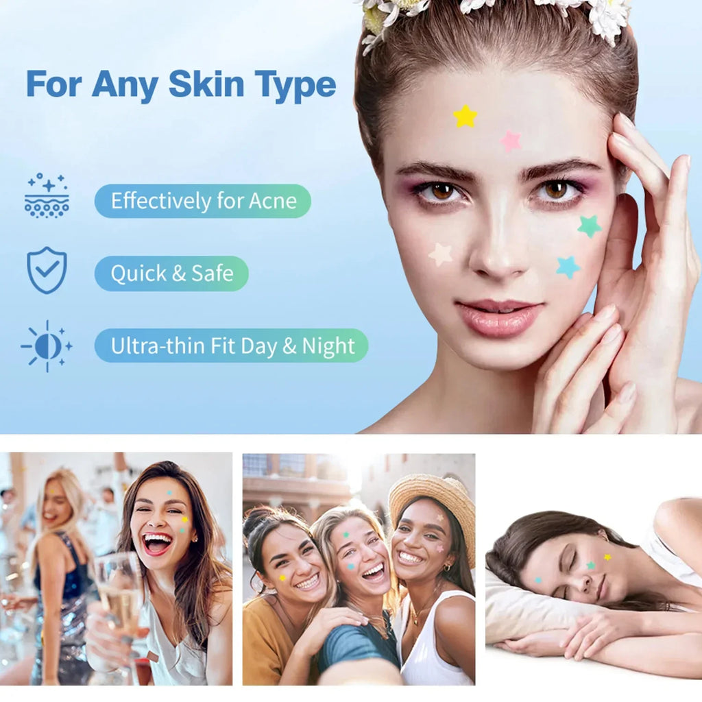 1 2 3 Box Acne Pimple Patches Star Hydrocolloid Spot Cover Face