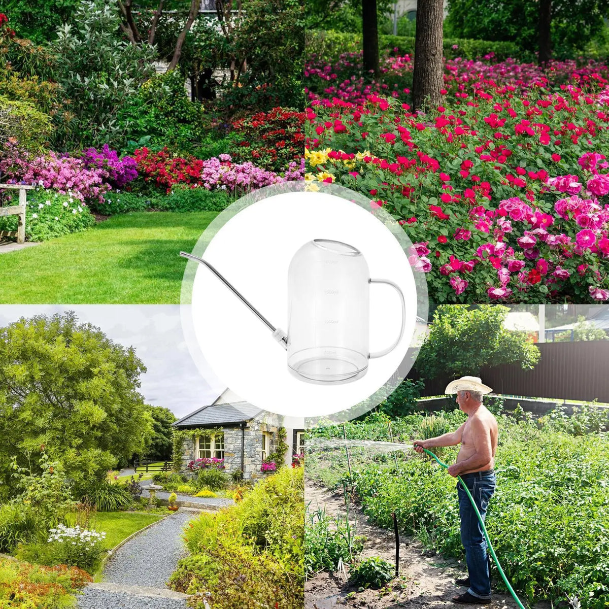 2L Long Spout Watering Can – Indoor & Garden Plant Care