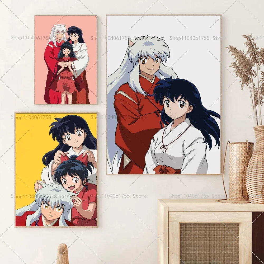 Inuyasha Anime Poster – Waterproof Self-Adhesive Wall Art Sticker