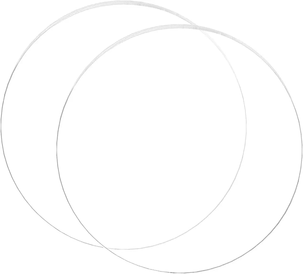 2-Pack 7" Clear Round Acrylic Discs – 3mm DIY Circle Sheets