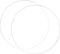 2-Pack 7" Clear Round Acrylic Discs – 3mm DIY Circle Sheets
