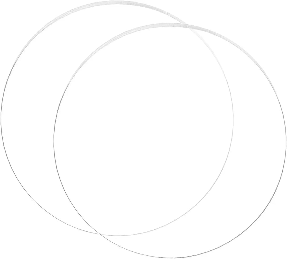 2-Pack 7" Clear Round Acrylic Discs – 3mm DIY Circle Sheets
