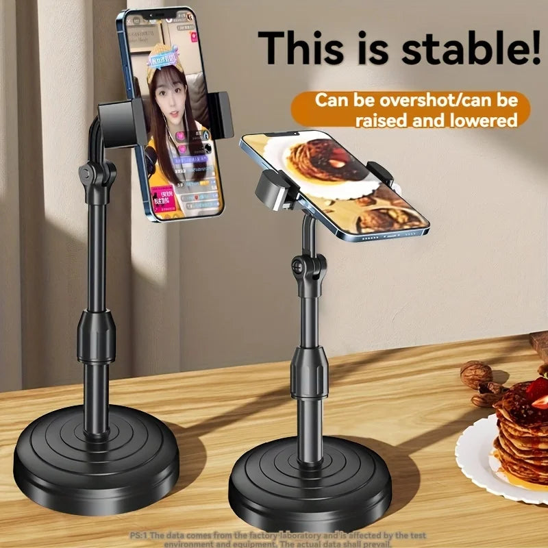 Adjustable Telescopic Phone Stand for Live Streaming & Video