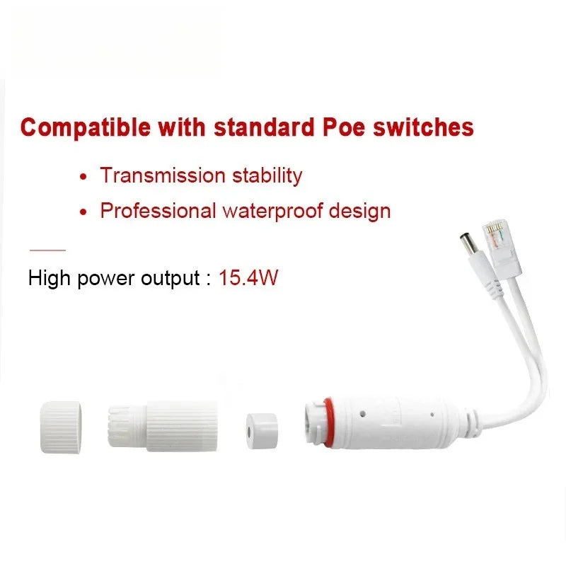 Waterproof POE Splitter 48V to 12V for IP Camera | Power Module