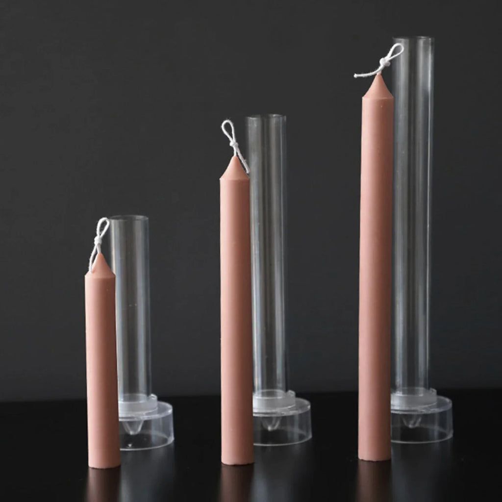 Handemade Candle Making Mould Long Rod Mold Hard Acrylic Thin DIY