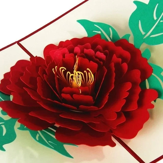 3D Pop-Up Laser Cut Greeting Card with Envelope | Gift Card