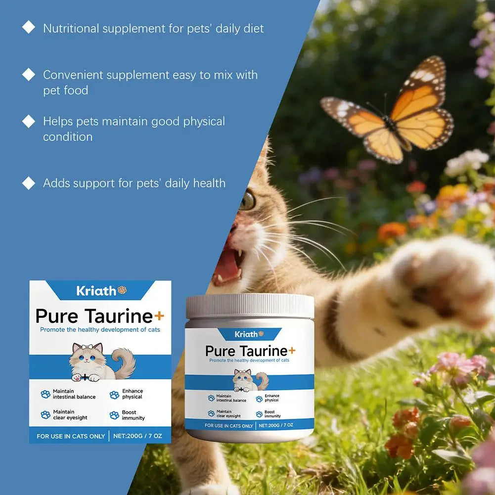 Taurine Powder Cats Gentle Formula Supports Heart Vision Overall