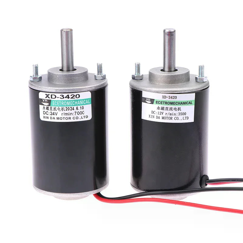 30W 12V-3500Rpm 24V-7000Rpm 3420 DC Speed Motor Adjustable CW CCW