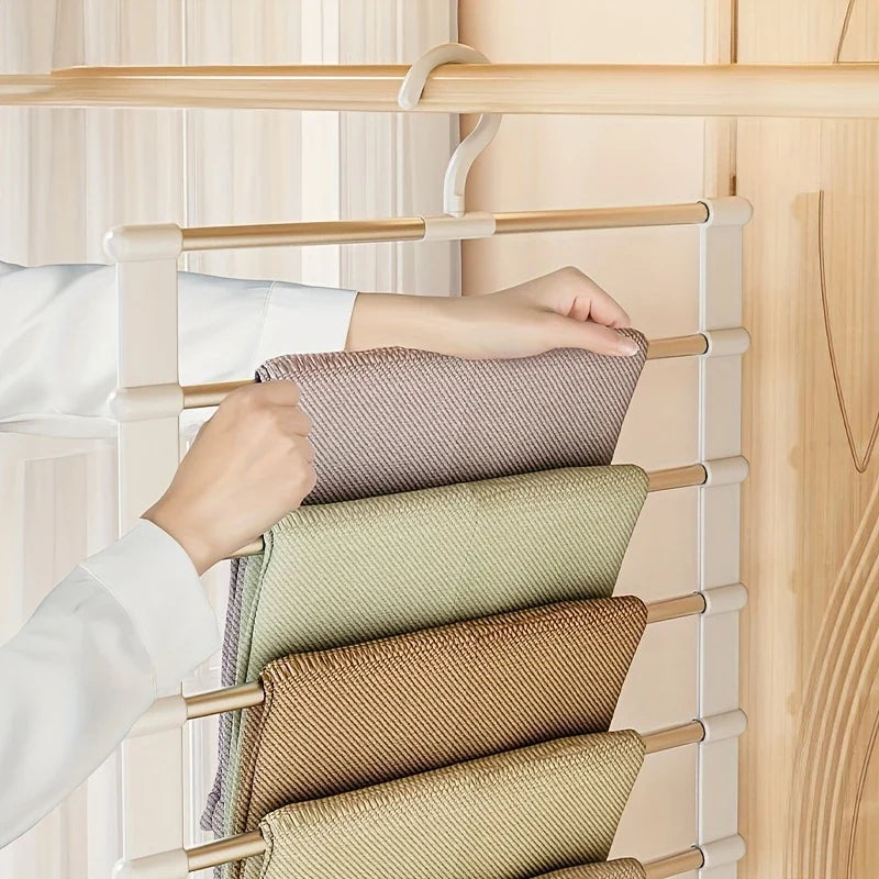 Multi-Layer Foldable Pants Hanger | Non-Slip Trouser Rack