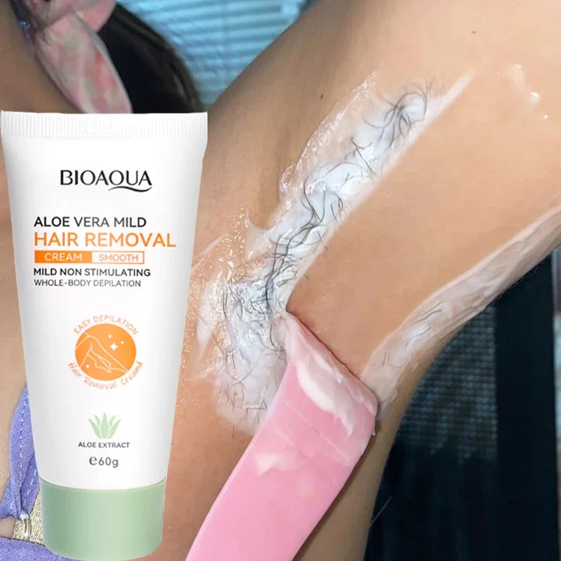 Aloe Hair Removal Cream for Men & Women – 60g Depilatory