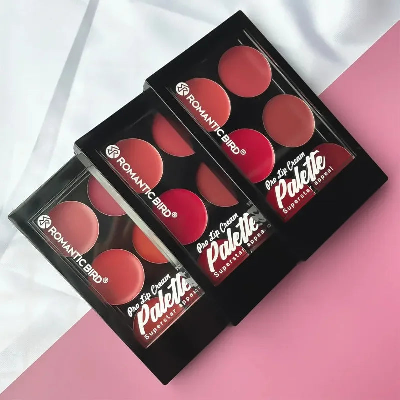 6-Color Blush & Contour Palette – Pearlescent & Matte Powder