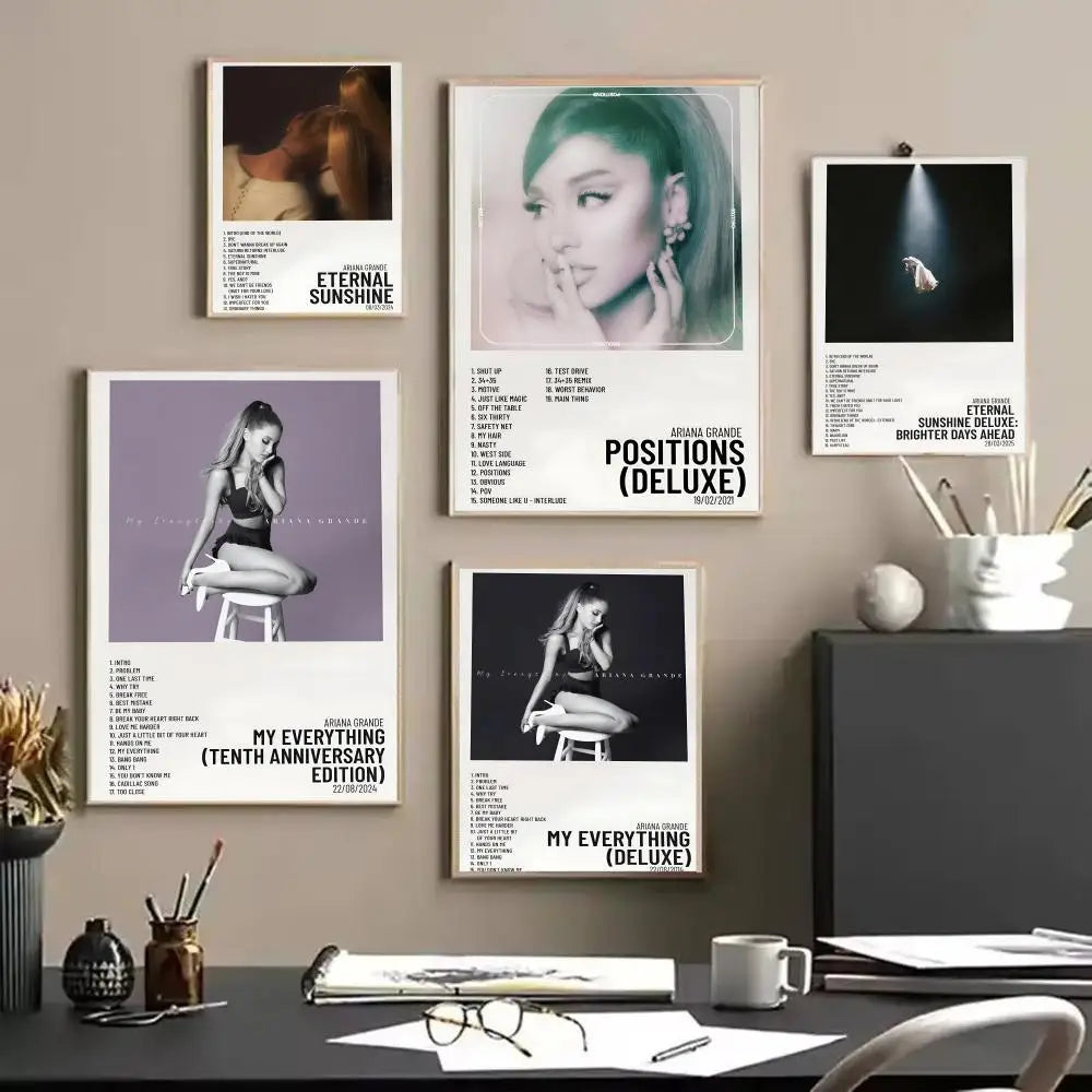 Ariana Grande Album Cover Canvas Poster | Music Wall Art