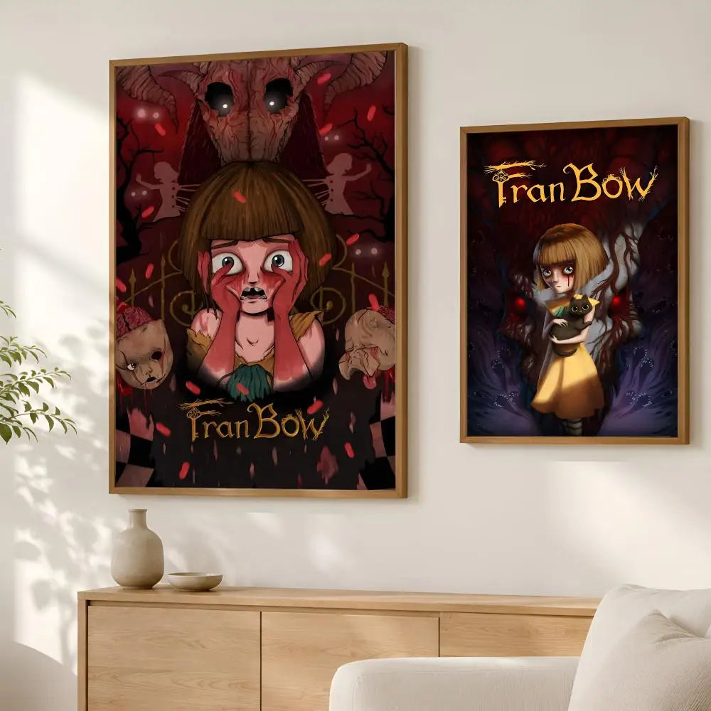 Fran Bow Self-Stick HD Wall Poster – Waterproof Art Decor