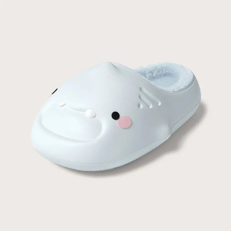 Lorilury 3D Shark Slippers – Warm Non-Slip Women's House Shoes