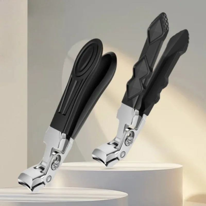 Anti-Splash Heavy-Duty Nail Clippers – Stainless Steel Manicure Tool
