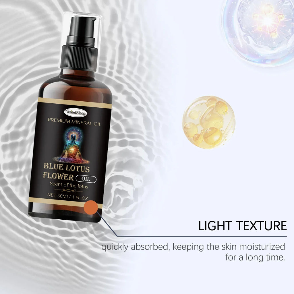 WOODSLEEP Blue Lotus Essential Massage Oil – Hair, Nail & Body