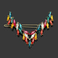 Korean V-Shape Crystal Hair Clip – Luxury Rhinestone Hairpin