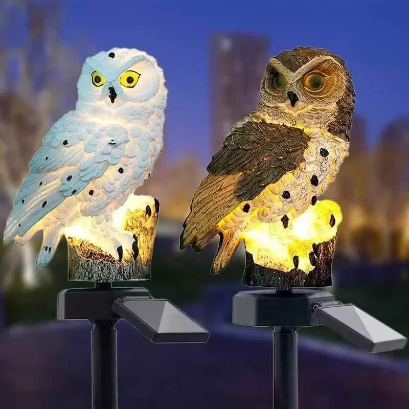 Solar Owl LED Garden Lawn Light – Waterproof Outdoor Pathway Lamp