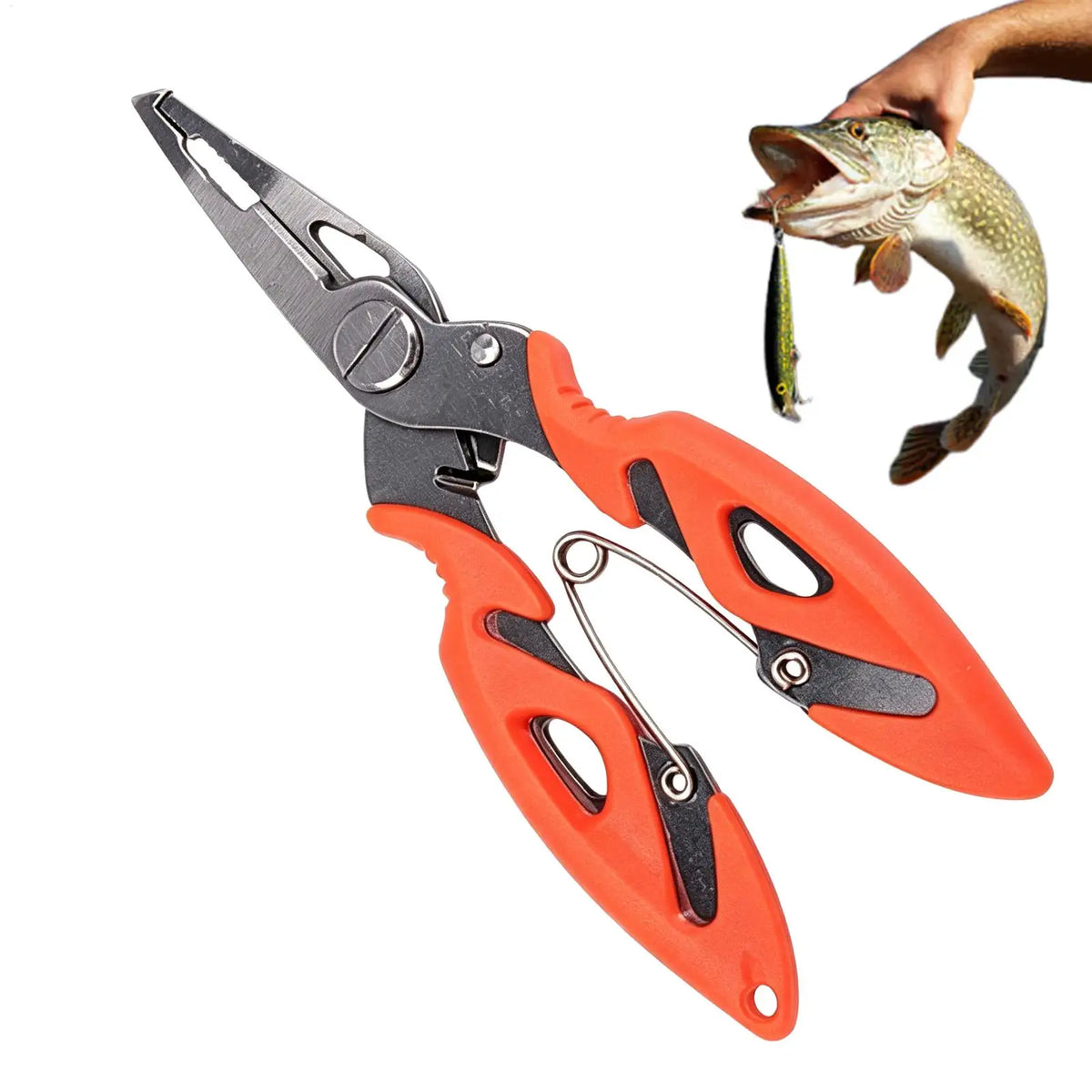Pliers Fishing Bent Nose Angling Lure Remover Stainless Steel
