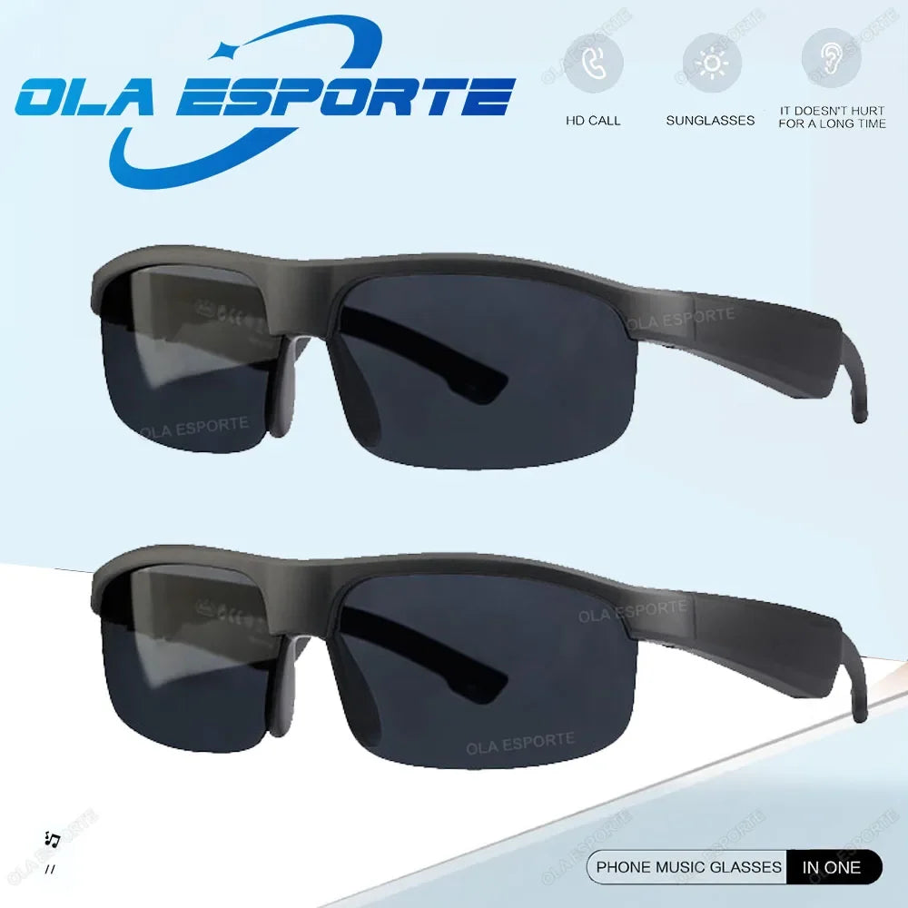 Bluetooth Smart Glasses Polarized UV400 Sunglasses Open-Ear Audio