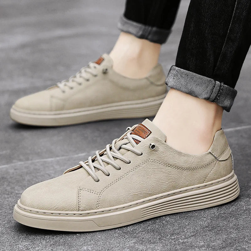Men's Genuine Leather Lace-Up Oxford Shoes | Sizes 36–47