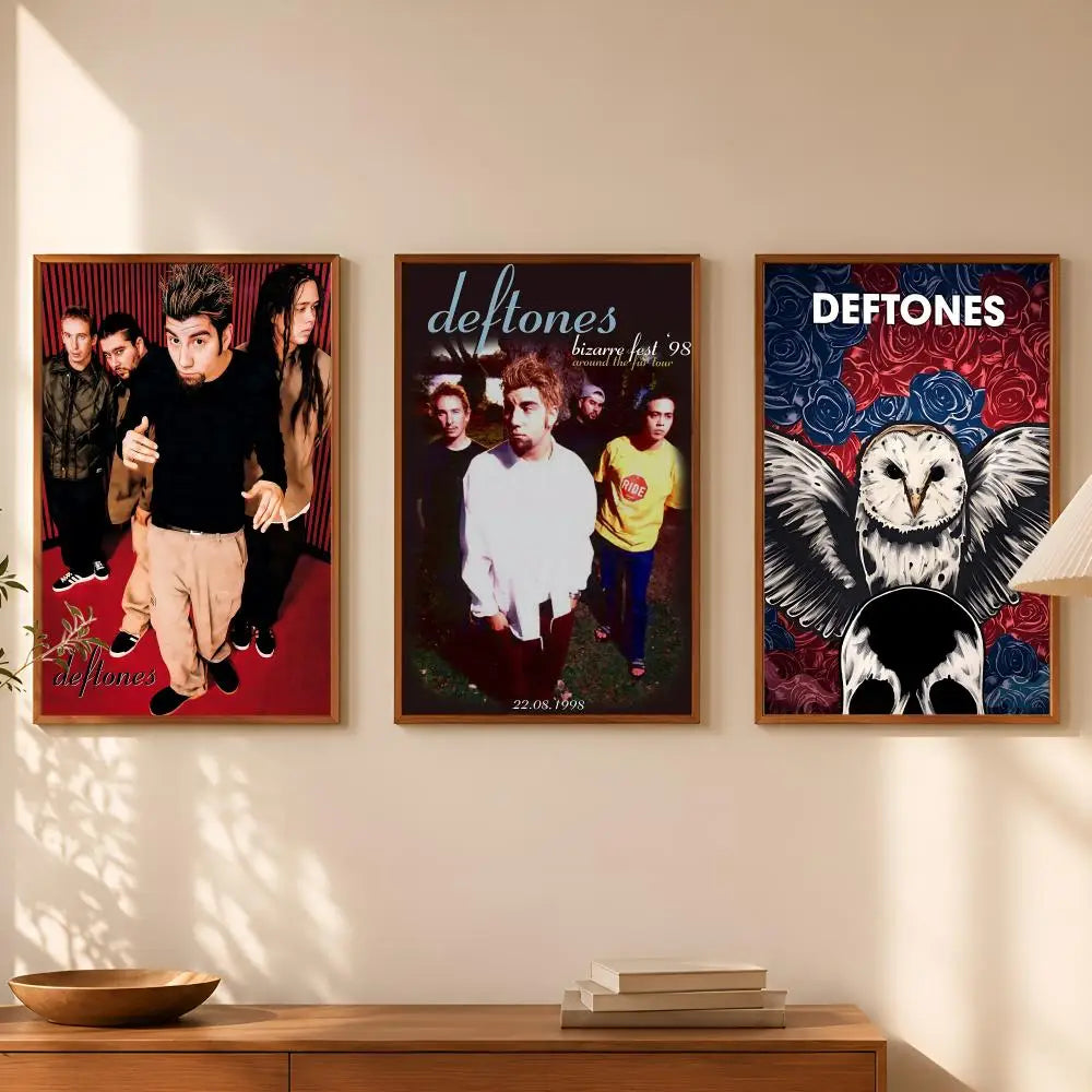 Deftones Poster Self-Stick HD PVC Waterproof Wall Art Decor