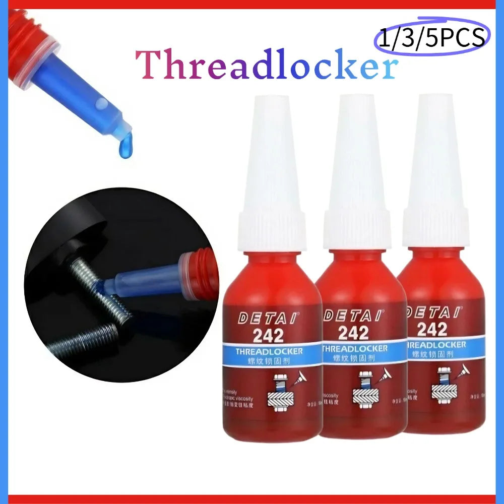 242 Medium Strength Blue Threadlocker Anaerobic Adhesive 10ml