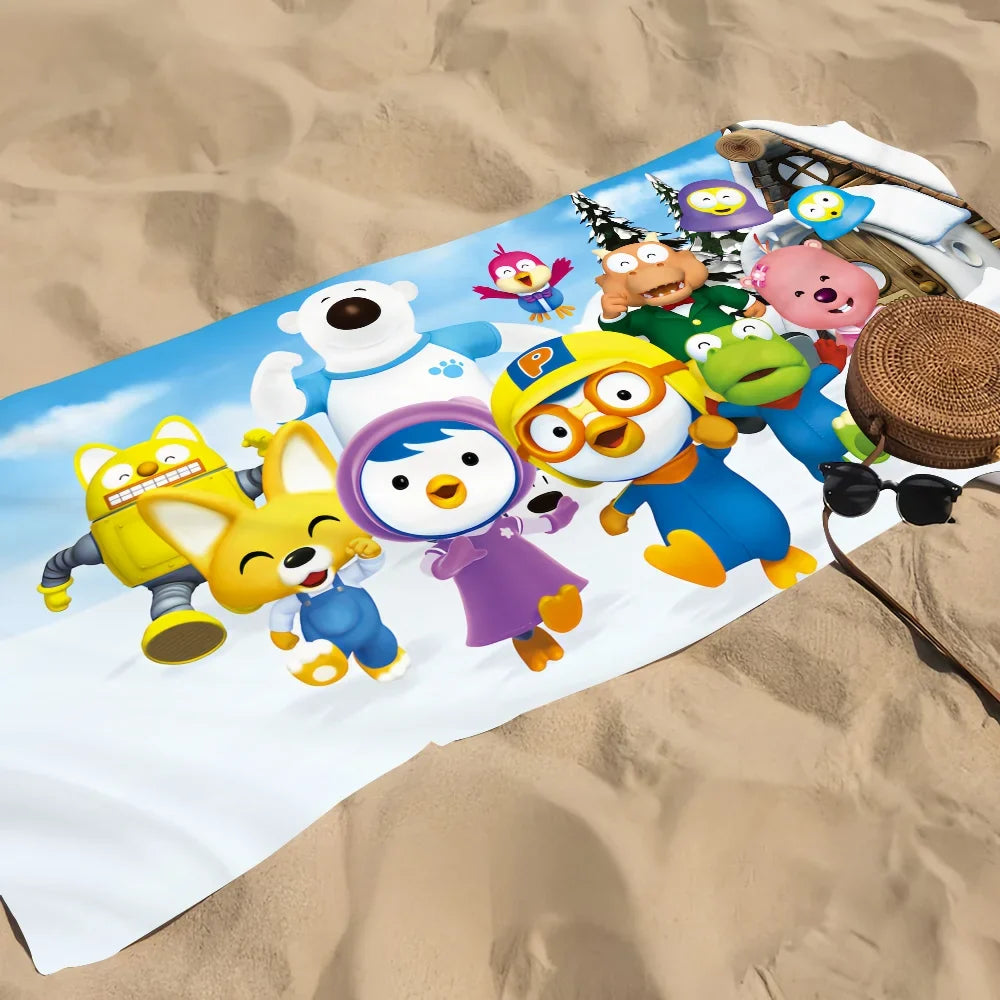 Cute Penguin Quick-Dry Beach Towel | Sports Travel Towel