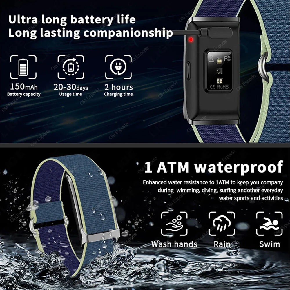 Ola Esporte No-Screen Smart Fitness Band | Heart Rate & Sleep Tracker