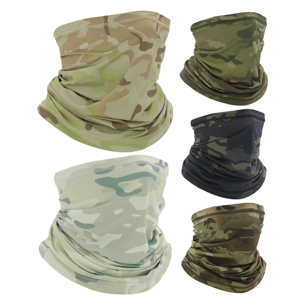 UV Protection Neck Gaiter – Camo Face Bandana for Outdoors