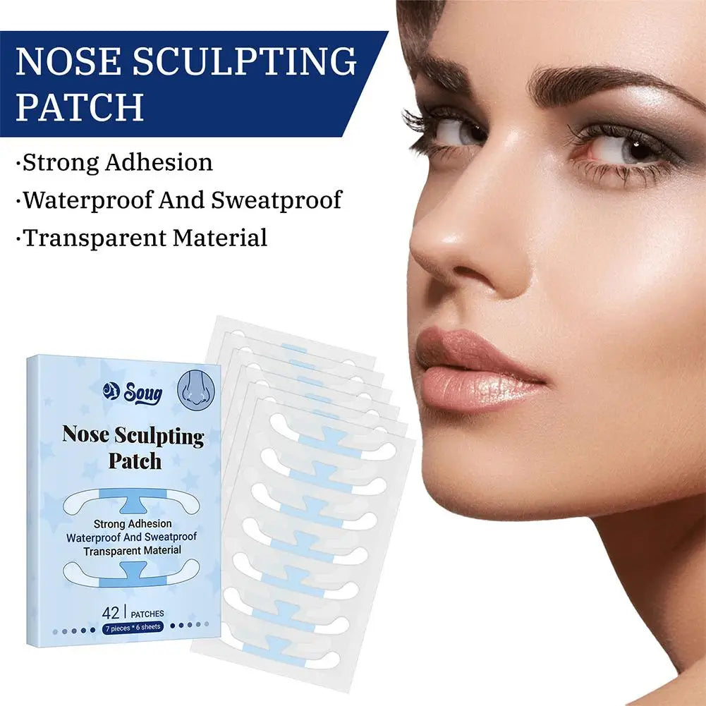 42-Pc Invisible Nose Shaping Stickers – Nose Shaper Strips