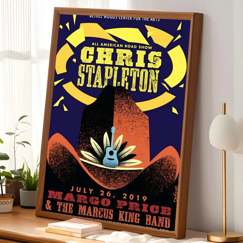 Chris Stapleton Poster – Self-Stick HD Waterproof Wall Art