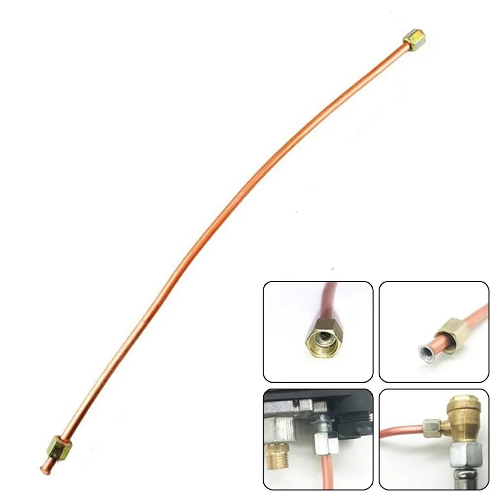 600mm Air Compressor Exhaust Tube | G1/8 Copper Aluminum Pipe